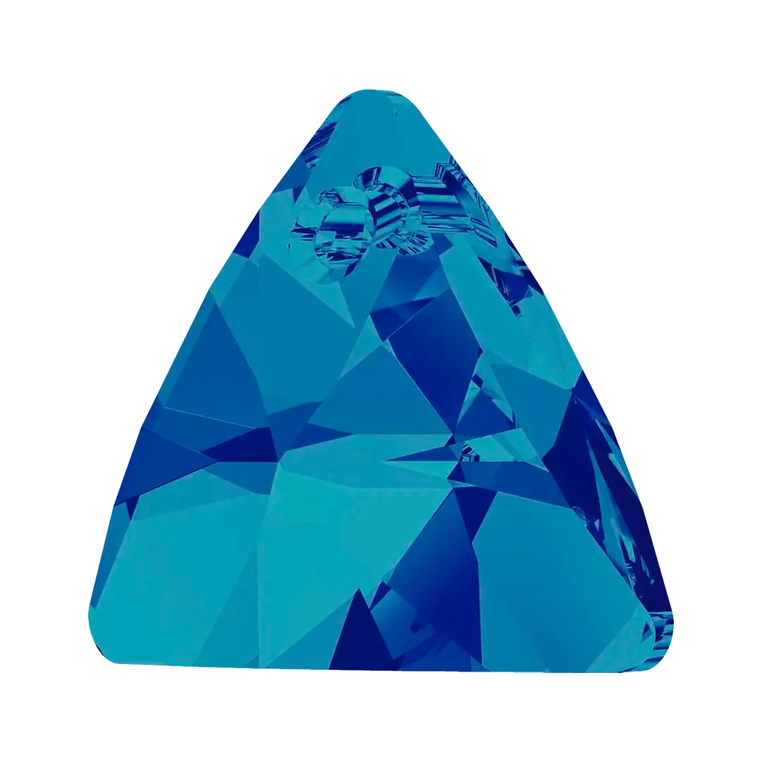 Swarovski Pendants Xilion Triangle (6628) Crystal Bermuda Blue P