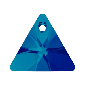 Swarovski Pendants Xilion Triangle (6628) Crystal Bermuda Blue P