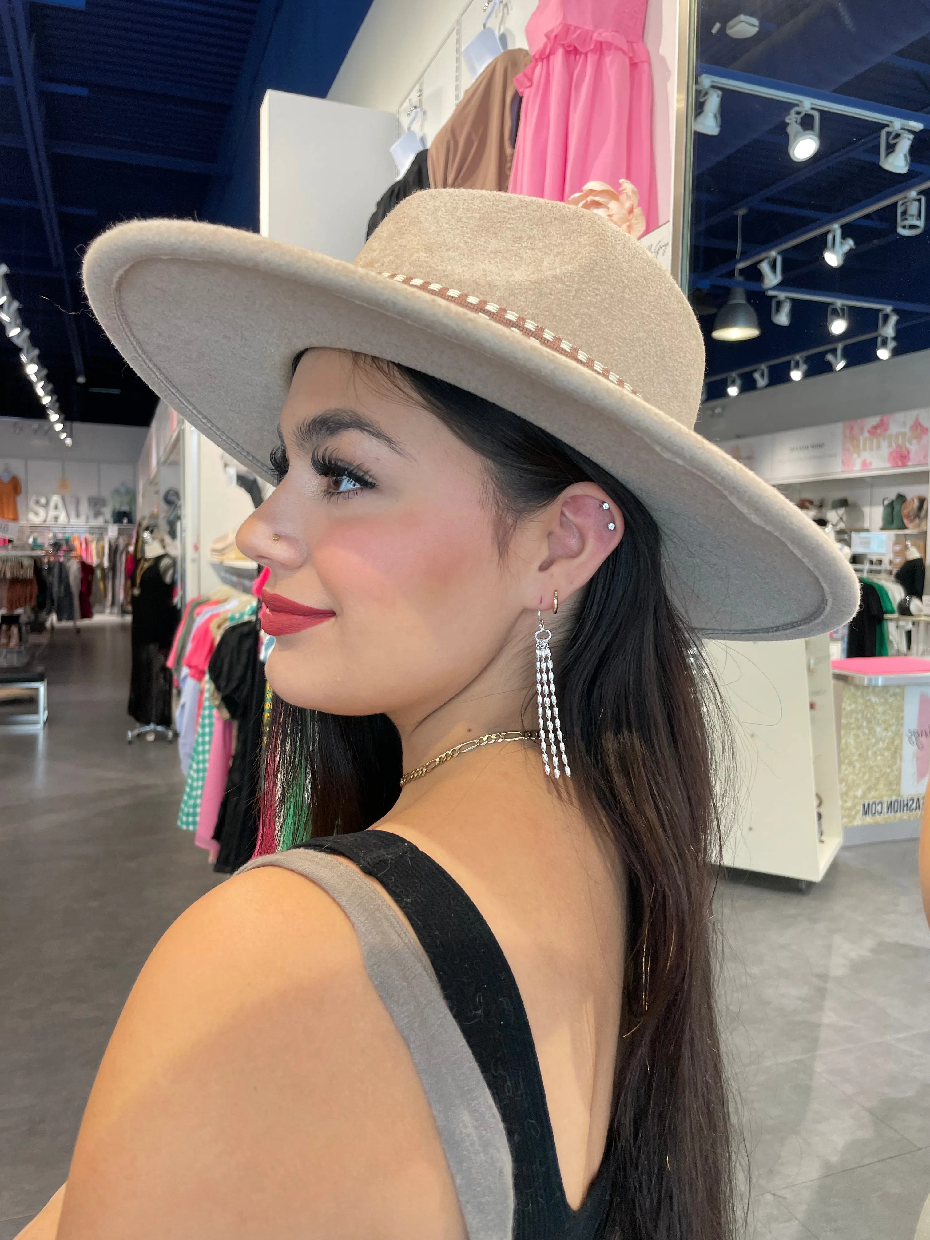 Textured Chain Earrings