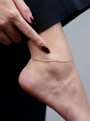Tiny Links (Pair) Anklet (Pure Silver)