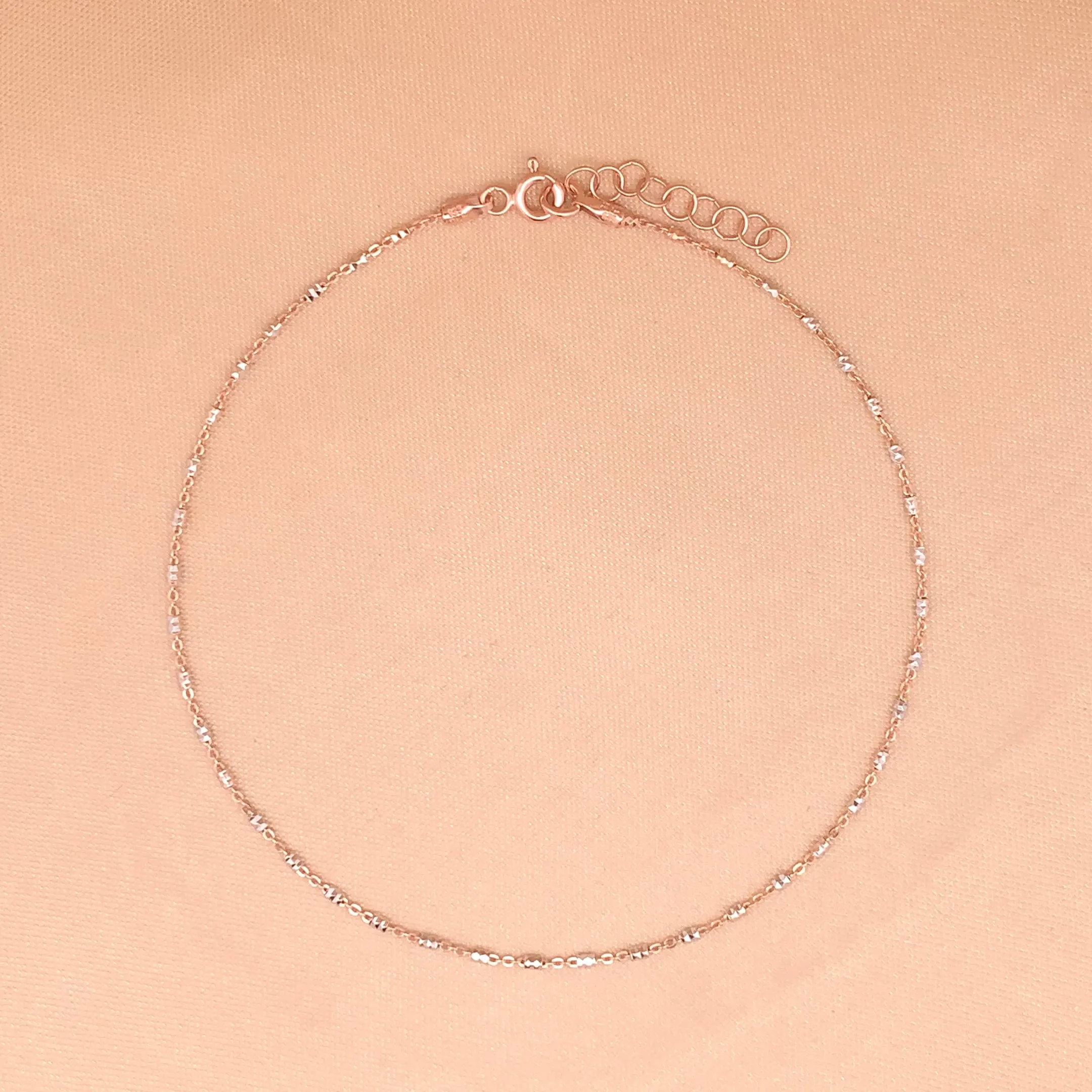 Tiny Links (Pair) Anklet (Pure Silver)