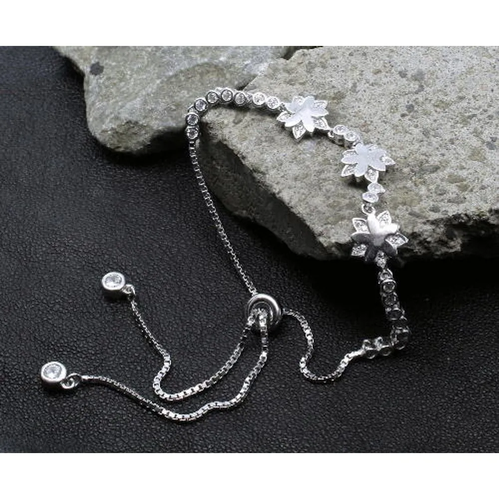 Trendy CZ 925 Sterling Silver Bracelet