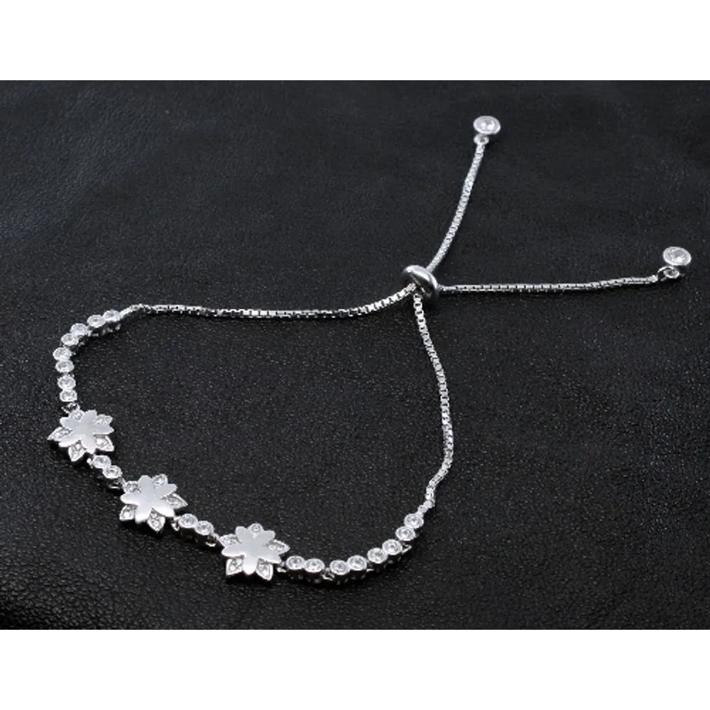 Trendy CZ 925 Sterling Silver Bracelet