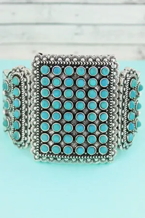 Turquoise Beaded Stretch Bracelet