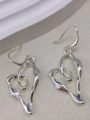 Twisted Heart Earrings