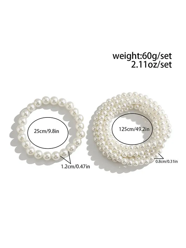 Two Pcs Geometric Anklets
