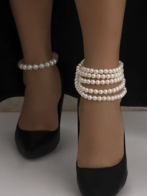 Two Pcs Geometric Anklets