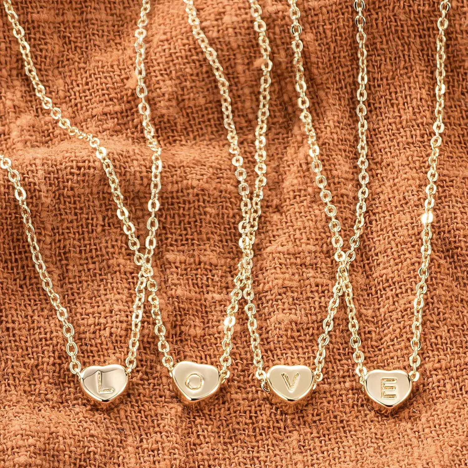 Valloey Rover Gold Ankle Bracelets for Women 14K Gold Anklets for Women Heart Initial Anklet Bracelets Cute Simple Personalized Dainty Boho Beach Foot Chain Jewelry Gift