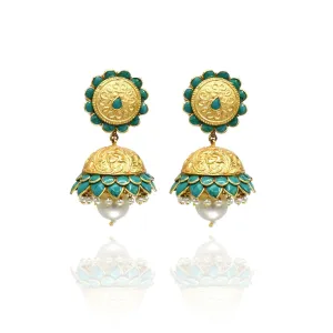 Vanya Flower Jhumka Earrings