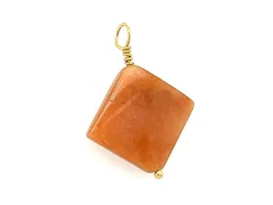 Vintage | Orange Aventurine Square