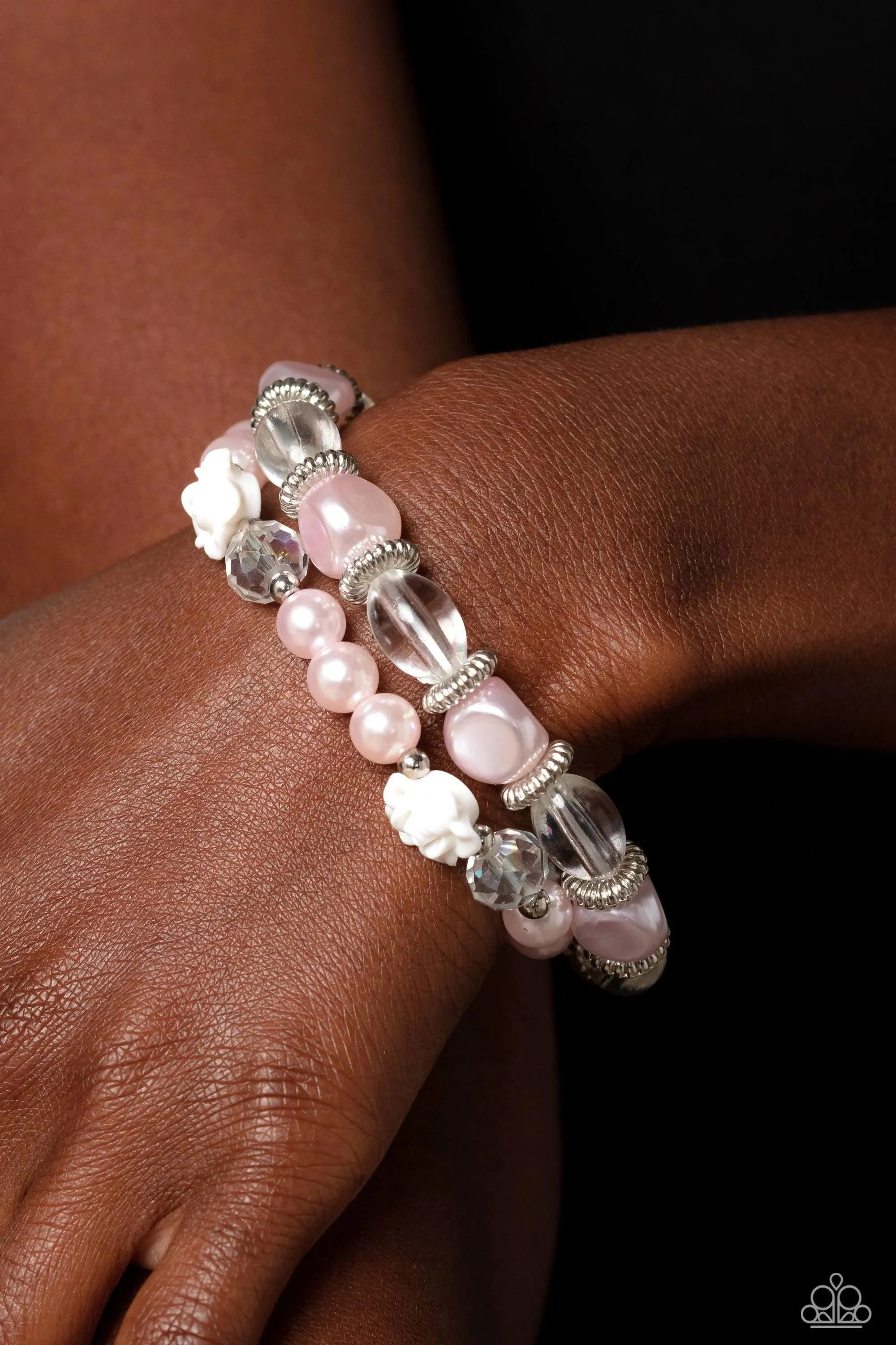 Who ROSE There? - Pink Pearl Bracelet-Paparazzi