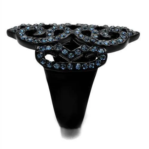 Women Stainless Steel Synthetic Crystal Rings Montana Queen
