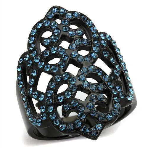 Women Stainless Steel Synthetic Crystal Rings Montana Queen