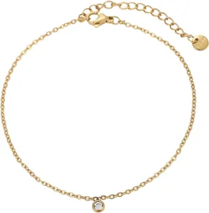 Women's Gold Waterproof Anklets, Women's Rhinestone Anklet, Adjustable Delicate Anklet, Summer Beach Jewelry, Bracelets