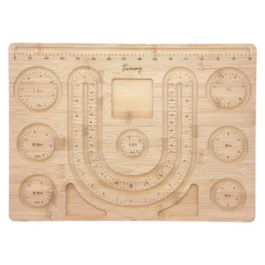 Wood 4 1/2" to 20" Bracelet and Necklace Beading Design Board Tray