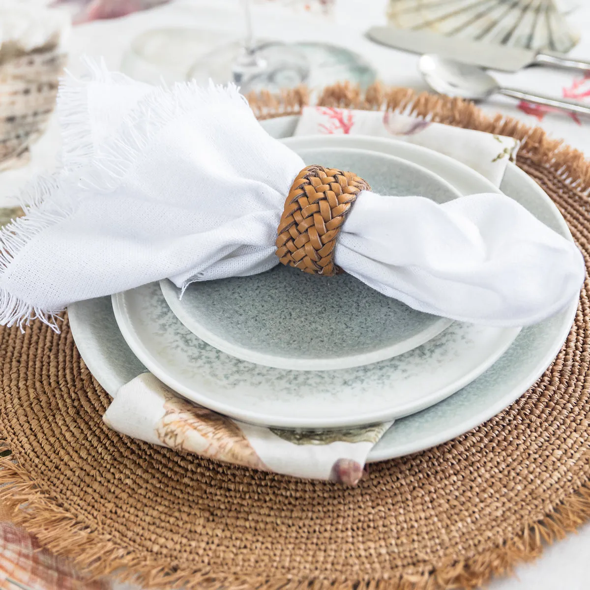Woven Leather Napkin Ring