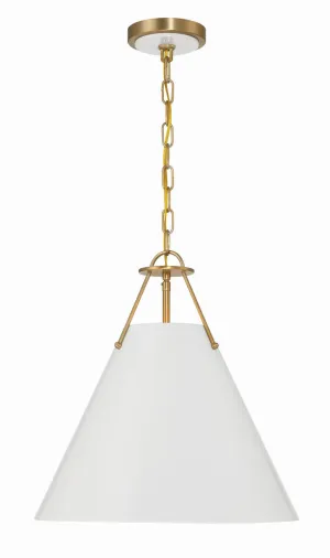 Xavier 3-Light Pendant in Vibrant Gold